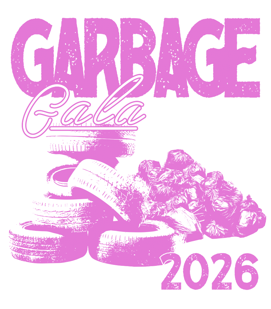 Garbage Gala 2026 Tire Stack Screenprint Graphic