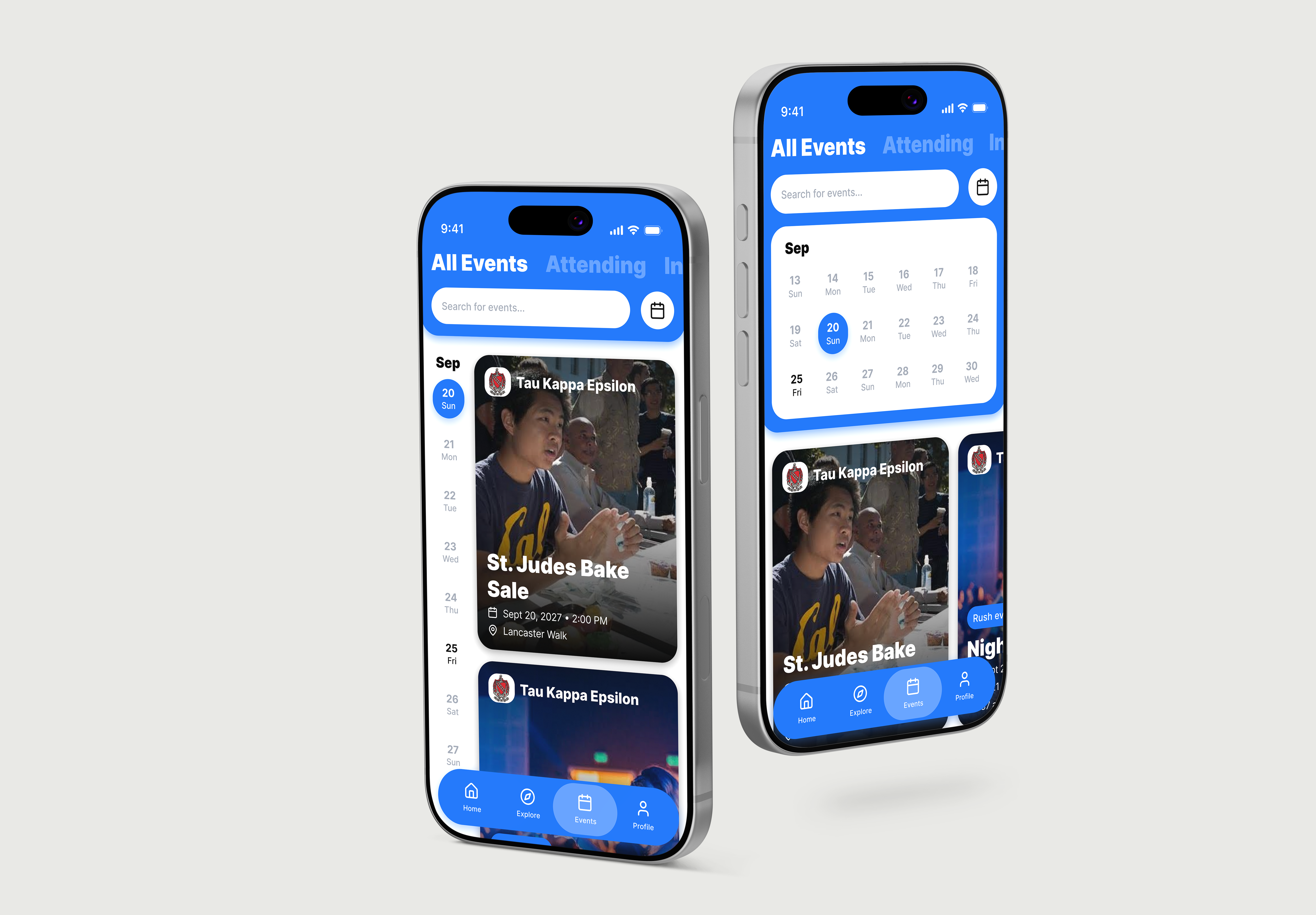 Collapsible calendar interaction with Dynamic Island effect