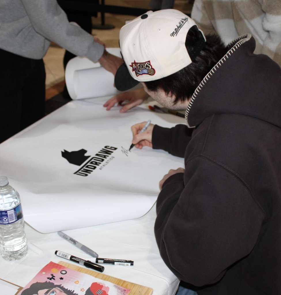 Athlete Signing Undrdawg Promotional Event Banner