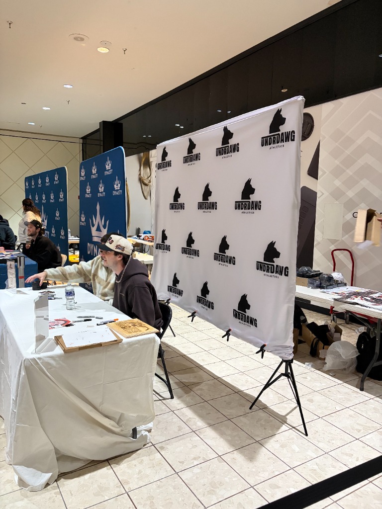 Wide Arena Event Activation with Undrdawg Media Backdrop