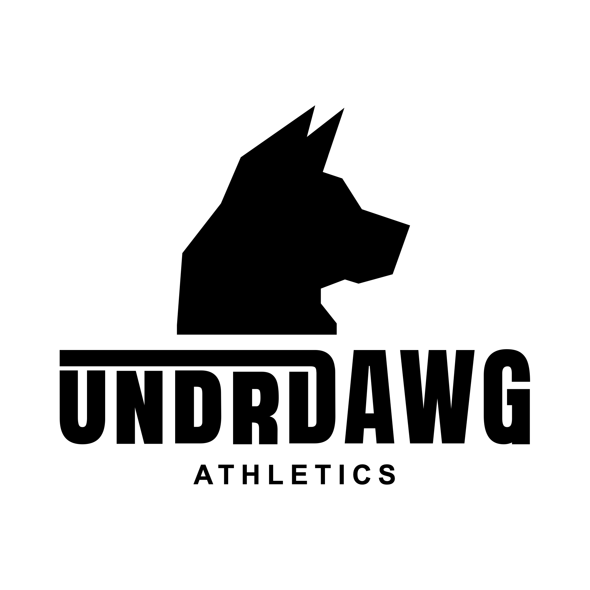 Undrdawg Athletics Full Official Logo on White